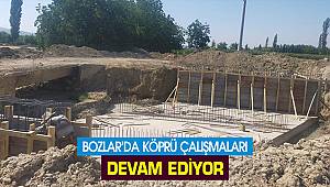 Bozlar’da köprü çalışmaları devam ediyor