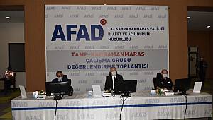 Kahramanmaraş'ta, Türkiye Afet Müdahale Planı Toplantısı yapıldı 