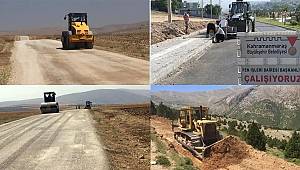 KMBB şehir genelinde yol yapım ve bakım çalışmalarına aralıksız devam ediyor 