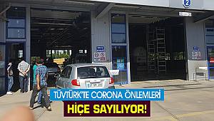 TÜVTÜRK’te corona önlemleri hiçe sayılıyor!