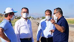 Başkanlar Asfalt Çalışmalarını Yerinde İnceledi 