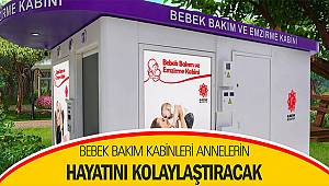 Bebek bakım kabinleri annelerin hayatını kolaylaştıracak