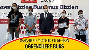 Gaziantep’te YKS’de ilk 5.000’e giren öğrencilere burs