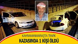 Kahramanmaraş'ta trafik kazasında 1 kişi öldü
