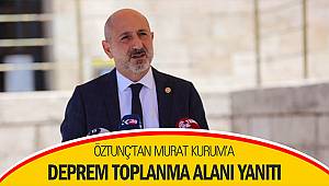 Öztunç'tan Murat Kurum'a Deprem Toplanma Alanı Yanıtı