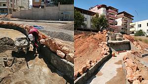 Pazarcık’taki park yapımı devam ediyor 