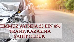 Temmuz Ayında 35 Bin 496 Trafik Kazasına Şahit Olduk 