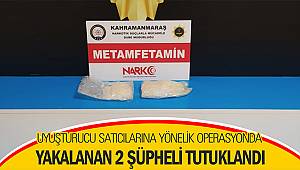 Uyuşturucu satıcılarına yönelik operasyonda yakalanan 2 şüpheli tutuklandı