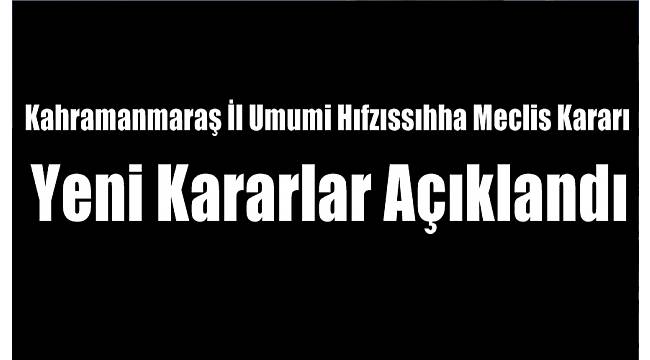 Yeni Kararlar Açıklandı