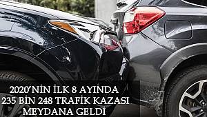 2020’nin İlk 8 Ayında 235 Bin 248 Trafik Kazası Meydana Geldi 