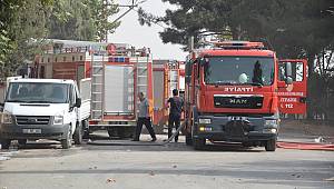 Kahramanmaraş'ta fabrika yandı 