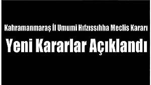 Yeni Kararlar Açıklandı 