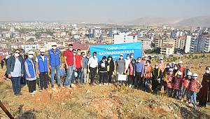 Elbistan'da 500 fidan toprakla buluştu 