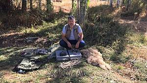 Göksun’da kaçak Saka kuşu avcıları yakalandı 