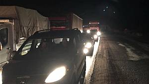 Kahramanmaraş’ta yol çalışması trafik yoğunluğuna neden oldu 