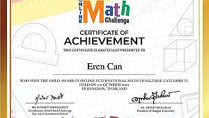  SANKO Okullarının Uluslararası Matematik Yarışması Başarısı 