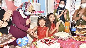 Şehit kızına doğum günü sürprizi 