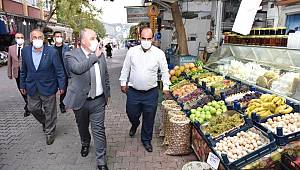 Vali Coşkun, Ilıca Mahallesindeki Esnaf ve Vatandaşları Ziyaret Etti 