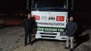 Elbistan İHH'dan Suriye'ye yardım 