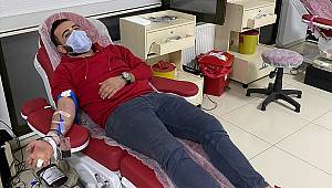 Kahramanmaraş'ta gönüllü gençlerden kan bağışı 