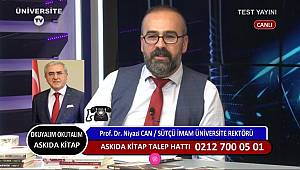 Rektör Prof. Dr. Niyazi Can, Üniversite TV Yayınına Katılarak KSÜ'yü Anlattı 
