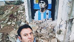 Suriyeli ressam Maradona’yı resmetti 
