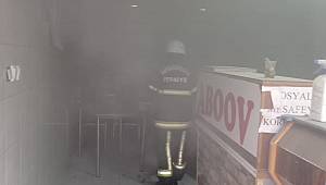 Elbistan’da sobadan çıkan kıvılcım işyerini yaktı 