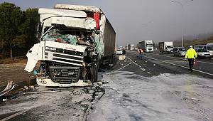 Kahramanmaraş'ta 3 tır çarpıştı: 1 yaralı 