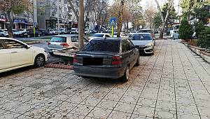 Kaldırım değil otopark 