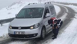 Jandarma’dan trafik kontrolü 