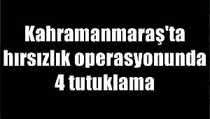 Kahramanmaraş'ta hırsızlık operasyonunda 4 tutuklama 