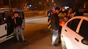 Kovid-19 tedbirleri kapsamında uygulama yapan polisten kaçan şüpheliler yakalandı 