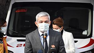 Sağlık Bakanlığınca Kahramanmaraş'a gönderilen 10 ambulans törenle hizmete alındı 