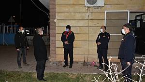 Türkoğlu Kaymakam Vekili Hersanlıoğlu yeni yıl tedbirlerini denetledi 