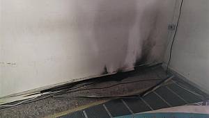 Cuma namazı sırasında camide yangın çıktı 