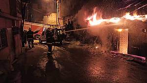 Kahramanmaraş'ta çıkan yangında ev ve araç kullanılamaz hale geldi 