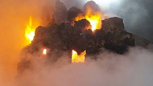 Kahramanmaraş’ta pamuk deposunda yangın 