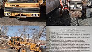 Nurhak Belediyesi iş makinelerini satıyor 