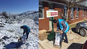 Nurhak Belediyesi’nden ‘Bir kap su bir kap mama’ çağrısı 