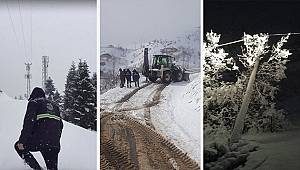 Akedaş ekiplerinin zorlu kar mesaisi 