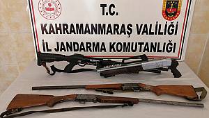 Jandarma ruhsatsız av tüfeklerine el koydu