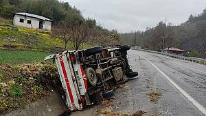 Kahramanmaraş’ta kamyonet devrildi: 6 yaralı 
