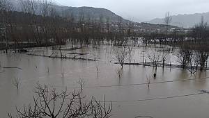 Kahramanmaraş’ta tarım arazilerini sel vurdu 