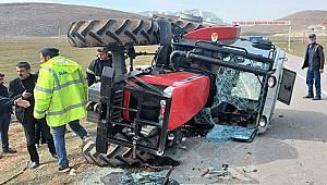 Kahramanmaraş’ta traktör devrildi