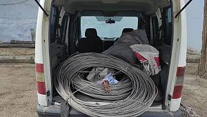Pazarcık’ta elektrik kablo hırsızlığı