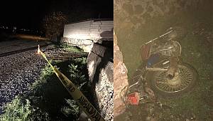 Elektrik direğine çarpman motosiklet sürücüsü öldü 