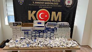 Kahramanmaraş’ta kaçak sigara operasyonu 