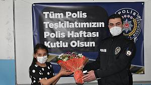 Kahramanmaraş'ta öğrenciler polisler için pastalı sürpriz kutlama yaptı 