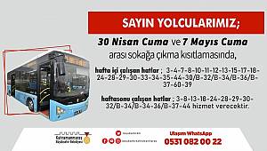 Toplu Taşıma Seferlerine Güncelleme Yapıldı 