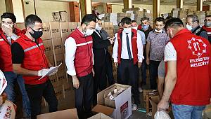 Elbistan Belediyesinden ihtiyaç sahibi ailelere yardım 